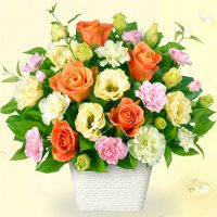 オレンジバラのアレンジメント【4,000円+税】511118 オレンジバラのアレンジメント【4,000円+税】511118