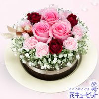 ピンクバラのフラワーケーキ【4,000円+税】511572 ピンクバラのフラワーケーキ【4,000円+税】511572