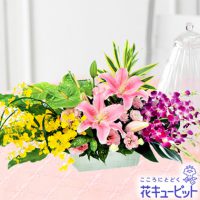 ユリとデンファレのアレンジメント【10,000円+税】511655