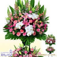 お祝いスタンド（ピンク系）2段【40,000円+税】511689