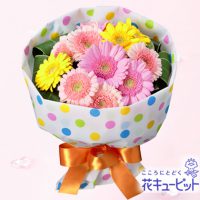 花キューピットブーケ（カラフルドット）【3,000円+税】511749